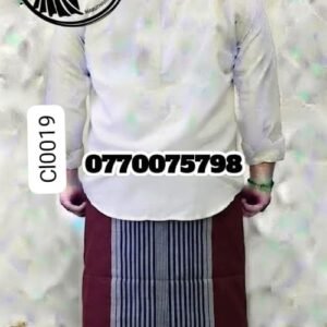 Maroon Handloom Cotton Sarong cl0019