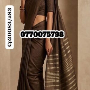 Best Coffee Brown Handloom Cotton Saree cd20083/a83