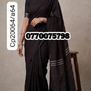 Best Coffee Brown Handloom Cotton Saree cp20064/a64