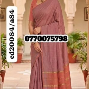 Best Burge Handloom Cotton Saree cd20084/a84