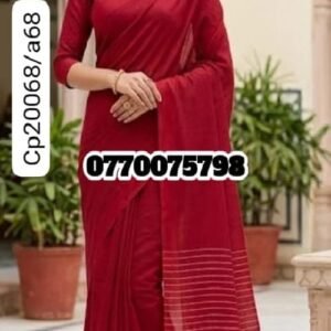 Best Red Handloom Cotton Saree cp20068/a68