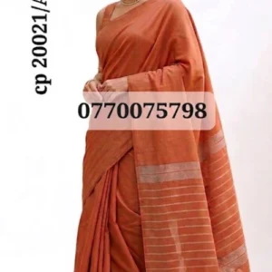 Mustard brown handloom cotton saree cp20021/a22