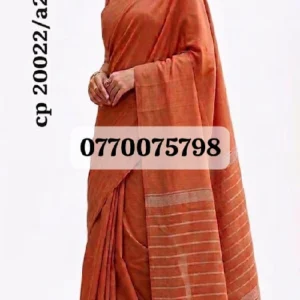 mustard-brown-handloom-cotton-saree