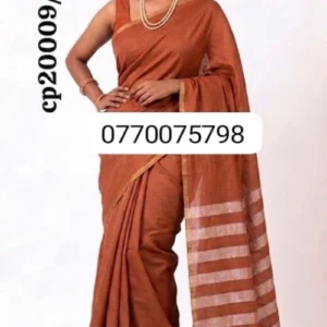 mustard brown handloom cotton saree cp20009/a9