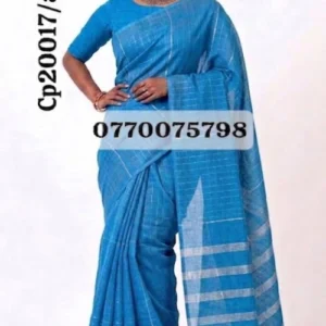light blue handloom cotton saree cp20017/a16