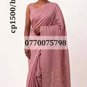 pink burge handloom cotton saree cp1500/b1