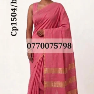 Rose handloom cotton saree cp1504/b4