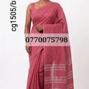 Light pink handloom cotton saree cg1505/b5