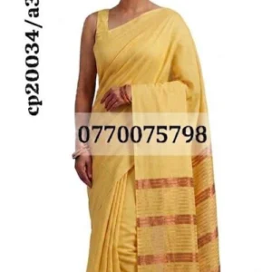 Yellow handloom cotton saree cp20034/a31