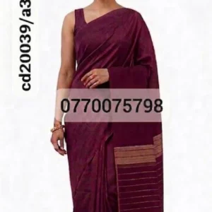Necto maroon handloom cotton saree cd20039/a39