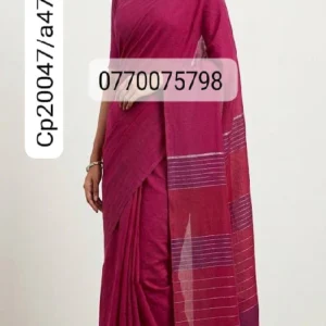 majatha pink handloom cotton saree cp20047/a47