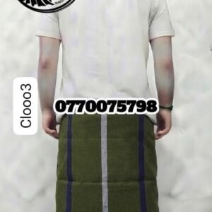 Kaaki Green Handloom Cotton Sarong cl0003
