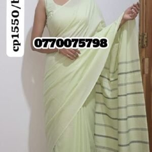 Best Light Green Handloom Cotton Saree cp1550/b50
