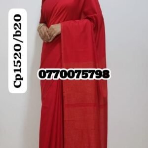 Best Red Handloom Cotton Saree cp1520/b20