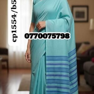 Best Light aqua Handloom Cotton Saree cp1554/b54