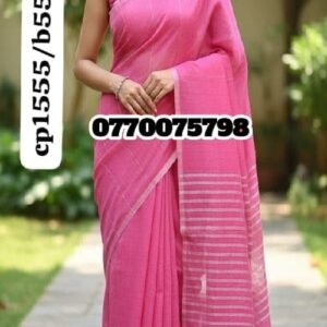 Best Pink Rose Handloom Cotton Saree cp1555/b55