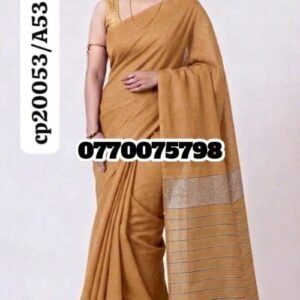 Best Mustard Handloom Cotton Saree cp20050/a50