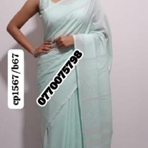 Best Ice Green Handloom Cotton Saree cp1567/b67