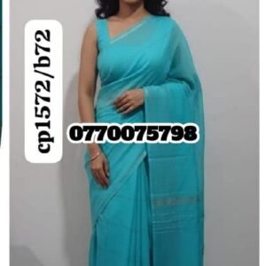 Best LIght Aqua Handloom Cotton Saree cp1572/b72