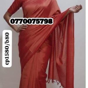 Best Orange Handloom Cotton Saree cp1580/b80