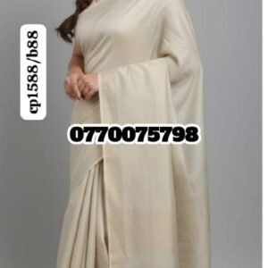 Best Cream Handloom Cotton Saree cp1588/b88