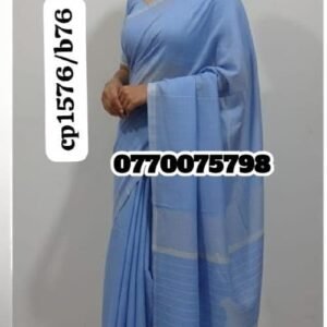 Best Light Blue Handloom Cotton Saree cp1576/b76