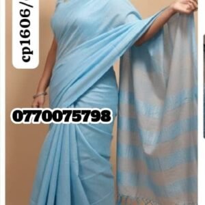 Elegance Light Blue Handloom Cotton Saree cp1606/c6