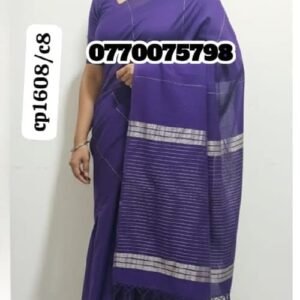 Elegance Violet Handloom Cotton Saree cp1608/c8