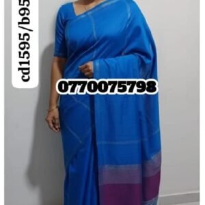 Elegance Blue Handloom Cotton Saree cd1595/b95